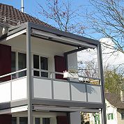 geschlossene Füllung A+G Metallbau Balkonsysteme Balkonerweiterungen Balkonspezialisten