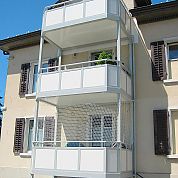 geschlossene Füllung A+G Metallbau Balkonsysteme Balkonerweiterungen Balkonspezialisten