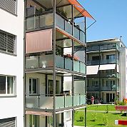 Glasfüllung A+G Metallbau Balkonsysteme Balkonerweiterungen Balkonspezialisten