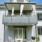 Glasfüllung A+G Metallbau Balkonsysteme Balkonerweiterungen Balkonspezialisten