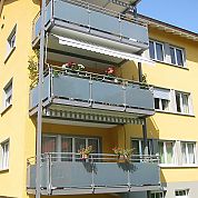Glasfüllung A+G Metallbau Balkonsysteme Balkonerweiterungen Balkonspezialisten