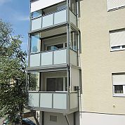 Verglaste Balkone A+G Metallbau Balkonsysteme Balkonerweiterungen Balkonspezialisten