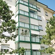 Verglaste Balkone A+G Metallbau Balkonsysteme Balkonerweiterungen Balkonspezialisten