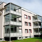 Verglaste Balkone A+G Metallbau Balkonsysteme Balkonerweiterungen Balkonspezialisten