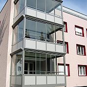 Verglaste Balkone A+G Metallbau Balkonsysteme Balkonerweiterungen Balkonspezialisten