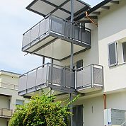 Lochblechfüllung A+G Metallbau Balkonsysteme Balkonerweiterungen Balkonspezialisten