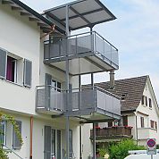 Lochblechfüllung A+G Metallbau Balkonsysteme Balkonerweiterungen Balkonspezialisten