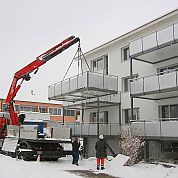 Lochblechfüllung A+G Metallbau Balkonsysteme Balkonerweiterungen Balkonspezialisten