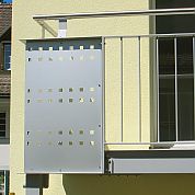 Lochblechfüllung A+G Metallbau Balkonsysteme Balkonerweiterungen Balkonspezialisten