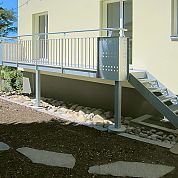 Lochblechfüllung A+G Metallbau Balkonsysteme Balkonerweiterungen Balkonspezialisten