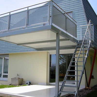 Gartentreppen - A+G Metallbau Balkonsysteme Balkonerweiterungen Balkonspezialisten