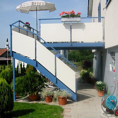 Gartentreppen - A+G Metallbau Balkonsysteme Balkonerweiterungen Balkonspezialisten